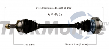    CV Axle Shaft SA GM-8362