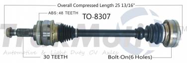    CV Axle Shaft SA TO-8307