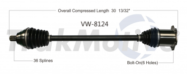    CV Axle Shaft SA VW-8124